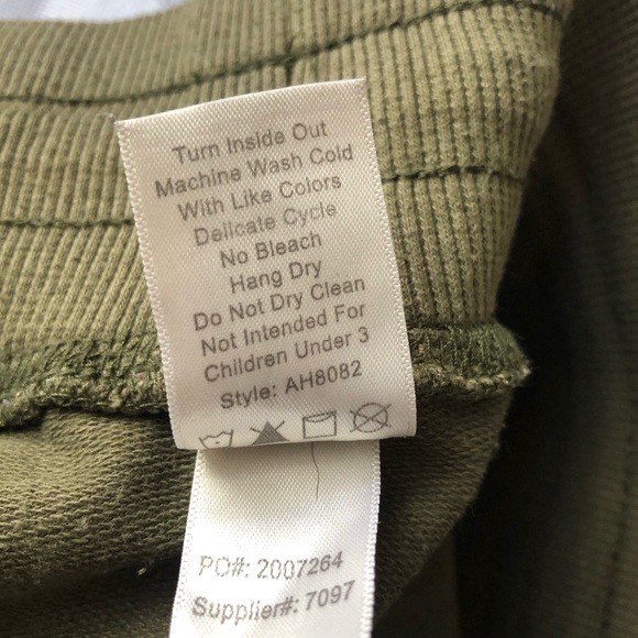 PANTS - Women's Urban Groove Olive Colored Hip Hop Pants With Pockets. Size M - Picture 13 of 16